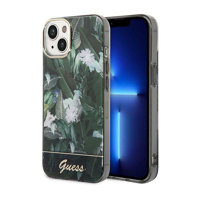 Etui Do iPhone 14 Plus Guess Jungle Case Zielony