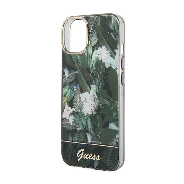 Etui Do iPhone 14 Plus Guess Jungle Case Zielony
