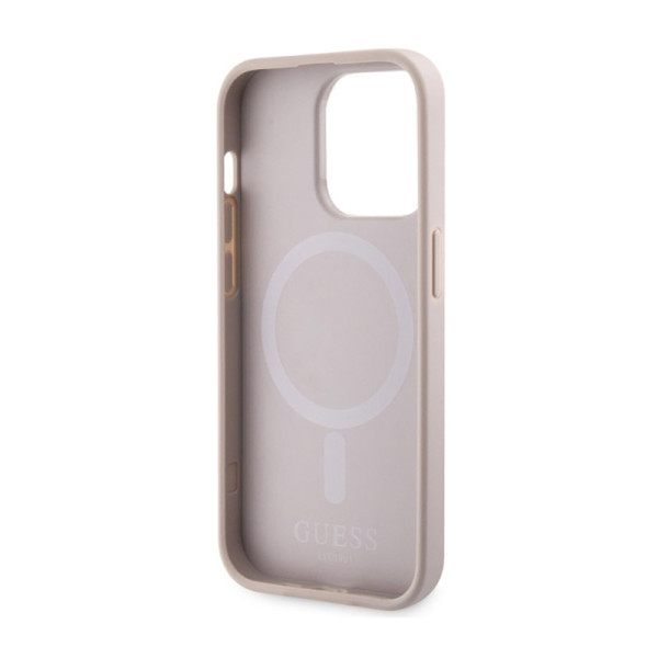 Etui Do iPhone 14 Pro Guess Gcube Stripes MagSafe Różowy