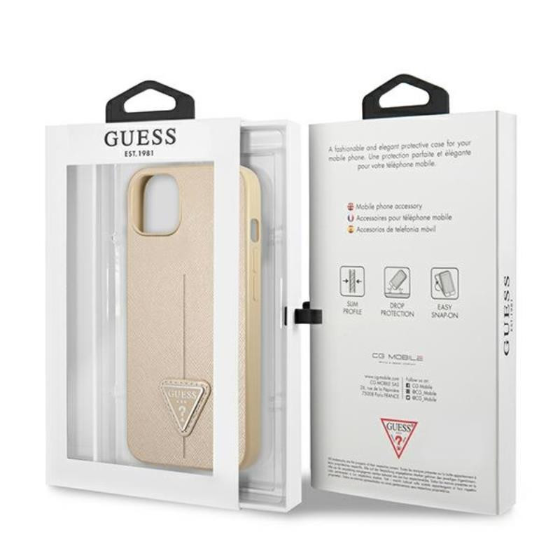Etui Do iPhone 14 Plus Guess Saffiano Triangle...
