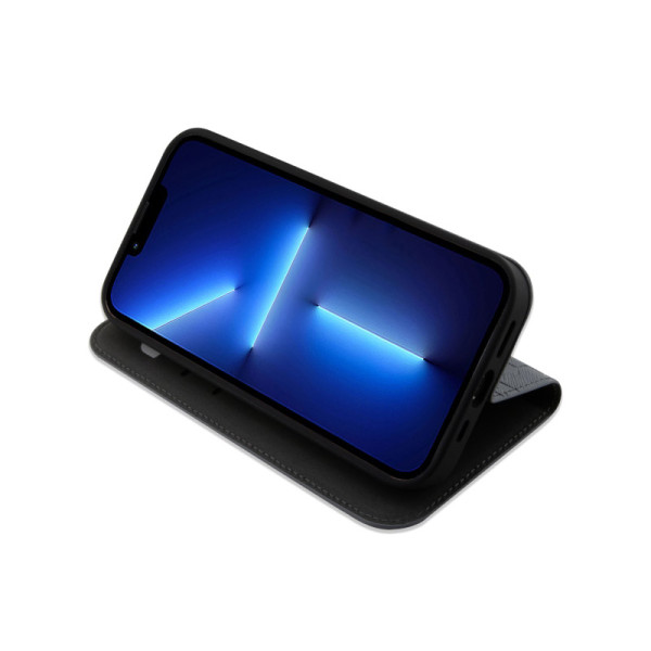 Etui Do iPhone 14 Pro Karl Lagerfeld Booktype Saffiano Monogram Srebrny