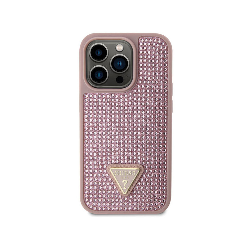 Etui Do iPhone 14 Pro Guess Rhinestone Triangle...