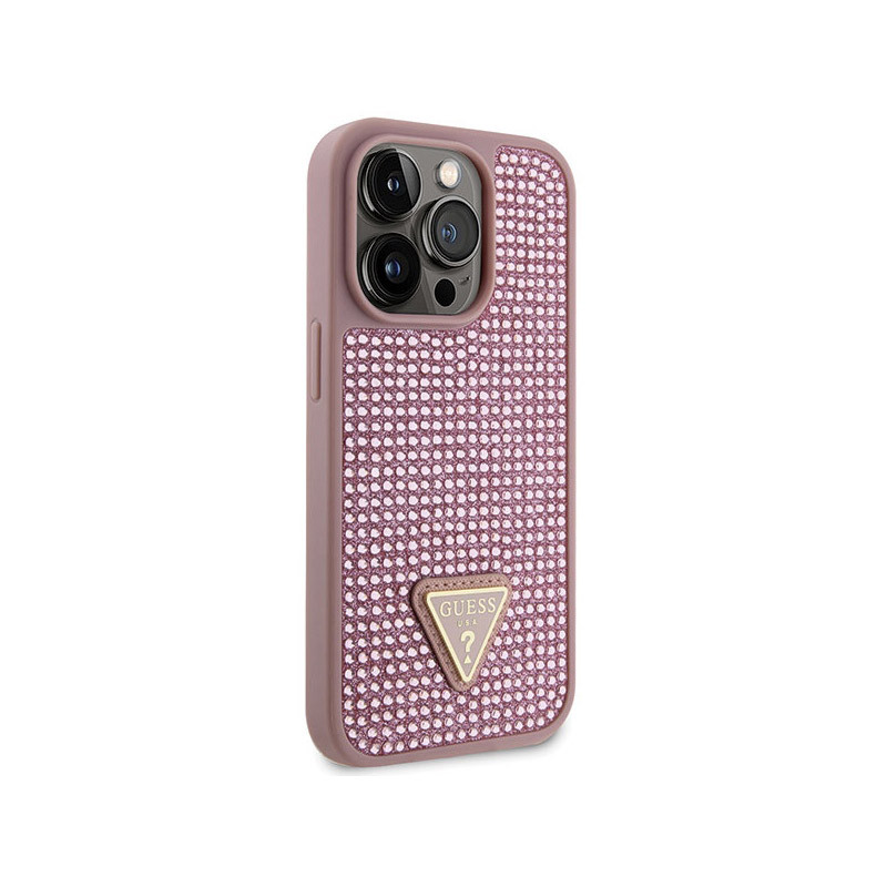 Etui Do iPhone 14 Pro Guess Rhinestone Triangle...