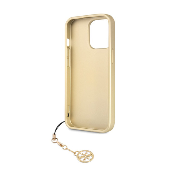 Etui Do iPhone 14 Pro Guess 4G Charms Collection Szary