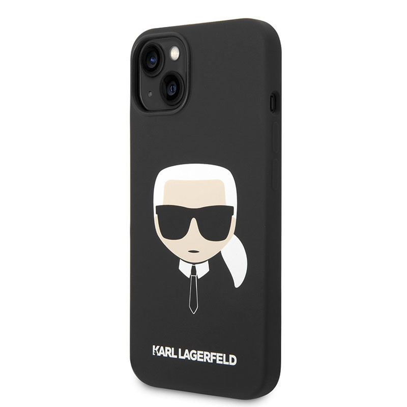 Etui Do iPhone 14 Plus Karl Lagerfeld Silicone Ikonik Karl`S Head MagSafe Czarny