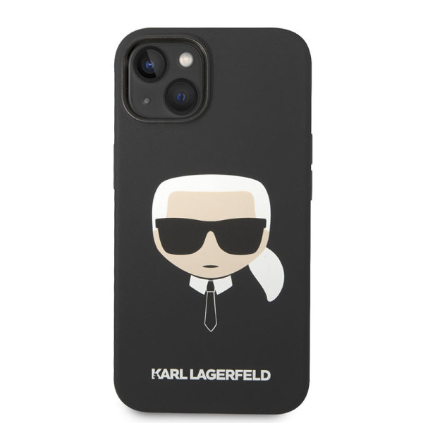 Etui Do iPhone 14 Plus Karl Lagerfeld Silicone Ikonik Karl`S Head MagSafe Czarny