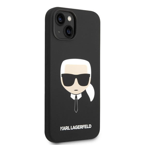 Etui Do iPhone 14 Plus Karl Lagerfeld Silicone Ikonik Karl`S Head MagSafe Czarny