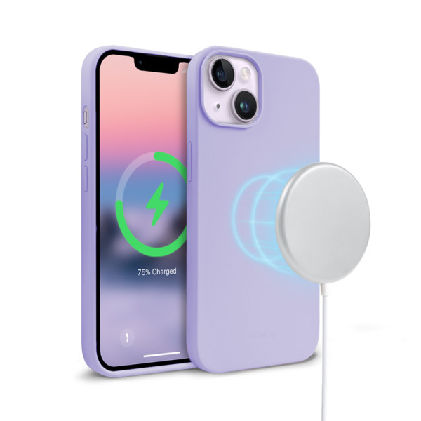 Etui Do iPhone 14 Plus MagSafe Crong Color Cover Magnetic Fioletowy