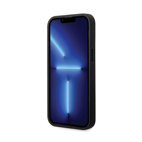 Etui Do iPhone 14 Pro BMW Leather Diamond Pattern Czarny