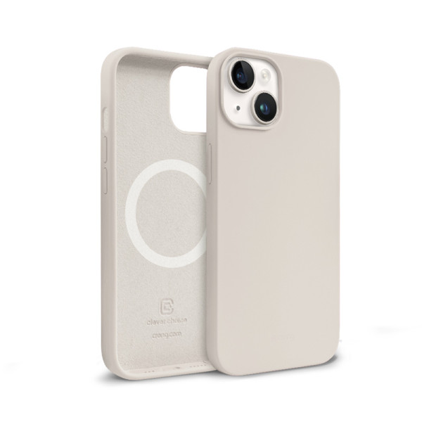 Etui Do iPhone 14 Plus MagSafe Crong Color Cover Magnetic Beżowy