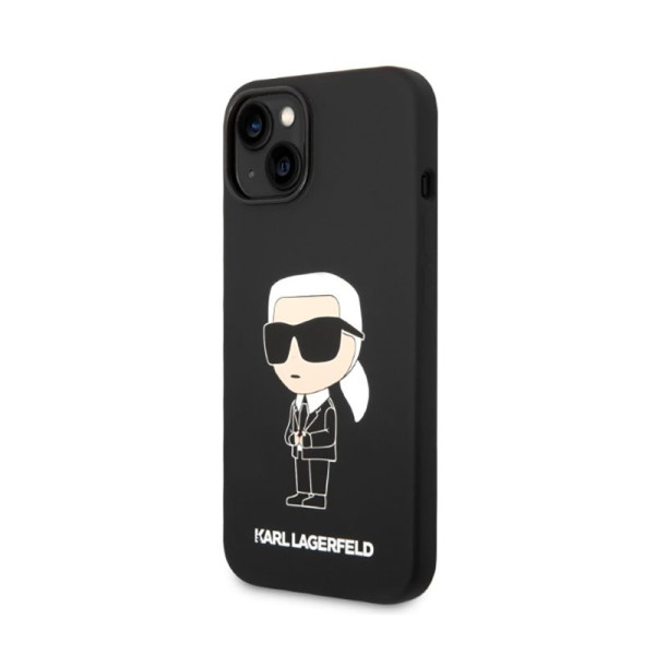 Etui Do iPhone 14 Plus Karl Lagerfeld Silicone NFT Ikonik Czarny