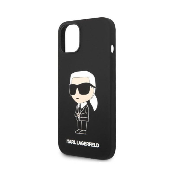 Etui Do iPhone 14 Plus Karl Lagerfeld Silicone NFT Ikonik Czarny