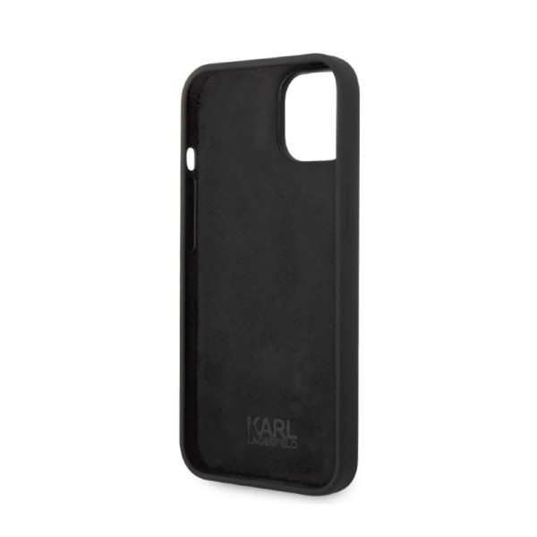 Etui Do iPhone 14 Plus Karl Lagerfeld Silicone NFT Ikonik Czarny