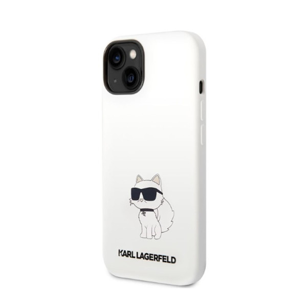 Etui Do iPhone 14 Plus Karl Lagerfeld Silicone NFT Choupette Biały