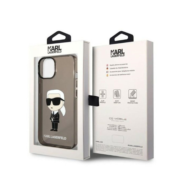 Etui Do iPhone 14 Plus Karl Lagerfeld Iml NFT Ikonik Czarny