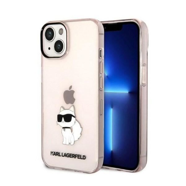 Etui Do iPhone 14 Plus Karl Lagerfeld Iml NFT Choupette Różowy