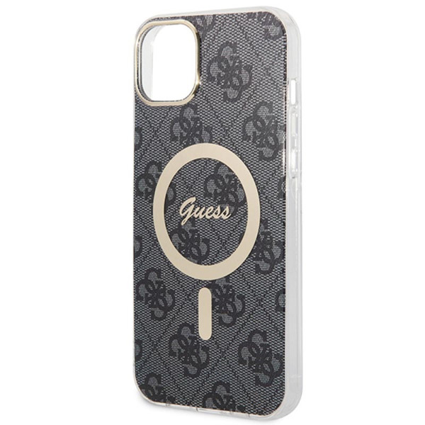 Zestaw Etui + Ładowarka MagSafe Do iPhone 14 Plus Guess Bundle Pack MagSafe 4G Czarny