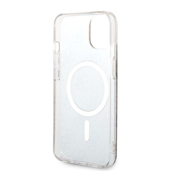 Zestaw Etui + Ładowarka MagSafe Do iPhone 14 Plus Guess Bundle Pack MagSafe 4G Brązowy