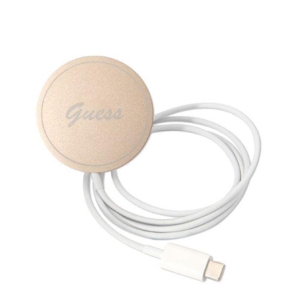 Zestaw Etui + Ładowarka MagSafe Do iPhone 14 Plus Guess Bundle Pack MagSafe 4G Brązowy