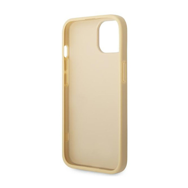 Etui Do iPhone 14 Guess Glitter Flakes Metal Logo Case Złoty
