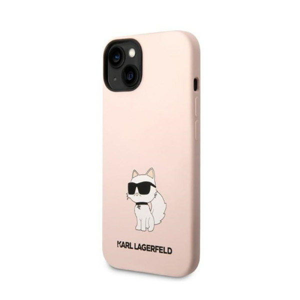 Etui Do iPhone 14 Plus Karl Lagerfeld Silicone NFT Choupette Różowy
