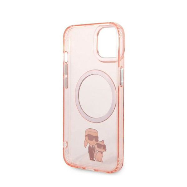 Etui Do iPhone 14 Plus Karl Lagerfeld Iml NFT Karl & Choupette MagSafe Różowy