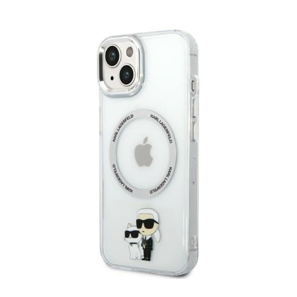Etui Do iPhone 14 Plus Karl Lagerfeld Iml NFT Karl & Choupette MagSafe Przezroczysty