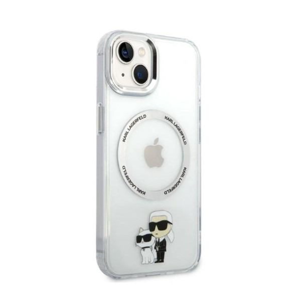 Etui Do iPhone 14 Plus Karl Lagerfeld Iml NFT Karl & Choupette MagSafe Przezroczysty