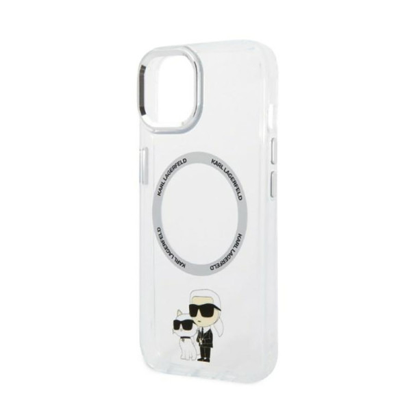 Etui Do iPhone 14 Plus Karl Lagerfeld Iml NFT Karl & Choupette MagSafe Przezroczysty