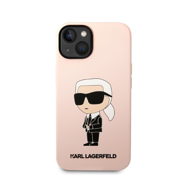 Etui Do iPhone 14 Plus Karl Lagerfeld Silicone NFT Ikonik MagSafe Różowy