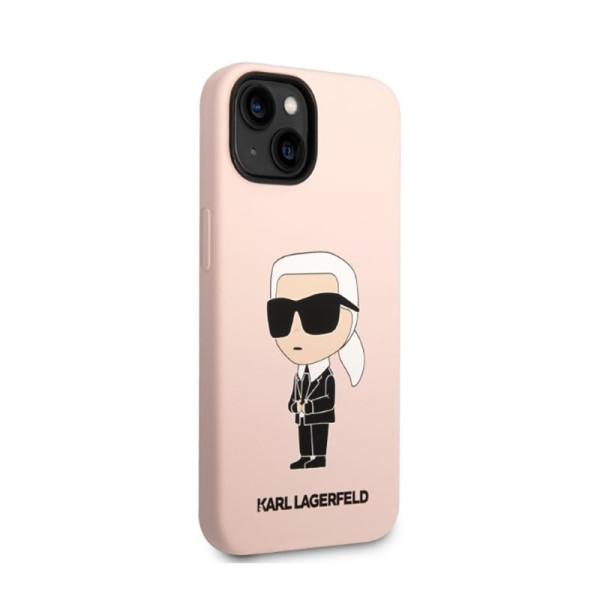 Etui Do iPhone 14 Plus Karl Lagerfeld Silicone NFT Ikonik MagSafe Różowy