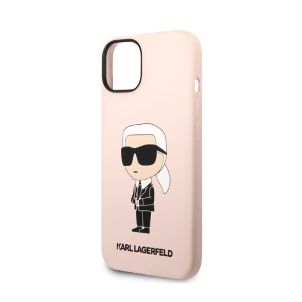 Etui Do iPhone 14 Plus Karl Lagerfeld Silicone NFT Ikonik MagSafe Różowy