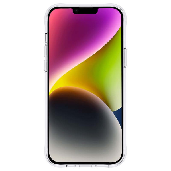 Etui Do iPhone 14 Plus Zdobione Masą Perłową Case-Mate Pearl Stripes MagSafe Biały