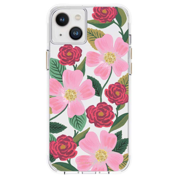 Etui Do iPhone 14 Plus Zdobione Złotem Rifle Paper Clear Przezroczysty