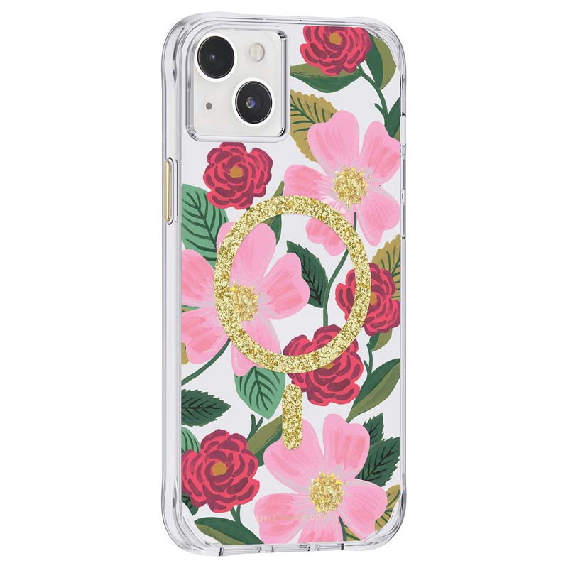 Etui Do iPhone 14 Plus Zdobione Złotem Rifle...