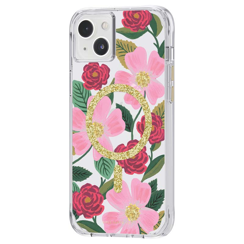 Etui Do iPhone 14 Plus Zdobione Złotem Rifle...