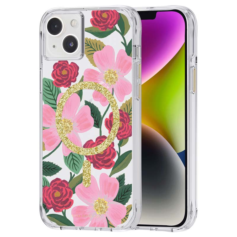 Etui Do iPhone 14 Plus Zdobione Złotem Rifle...