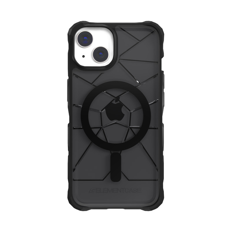 Etui Do Pancerne iPhone 14 ( Mil- Spec Drop Protection ) Element Case Special Ops X5 MagSafe Szary