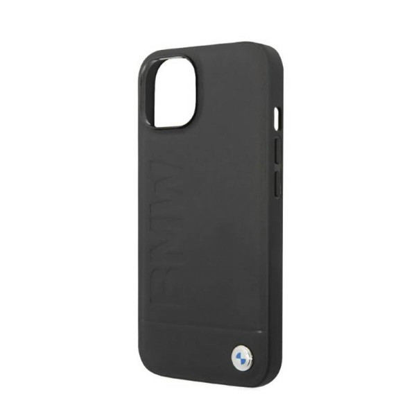 Etui Do iPhone 14 Plus BMW Signature Logo Imprint MagSafe Czarny