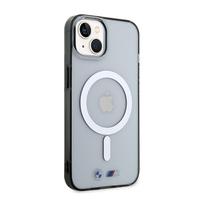 Etui Do iPhone 14 Plus BMW Silver Ring MagSafe...