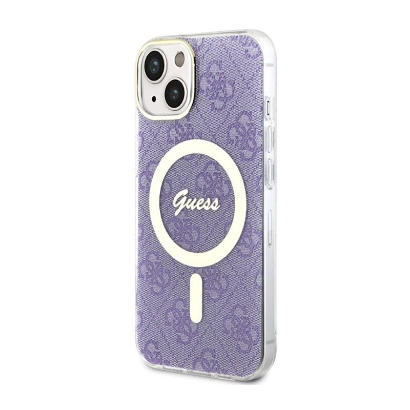 Etui Do iPhone 14 Plus Guess 4G MagSafe Fioletowy