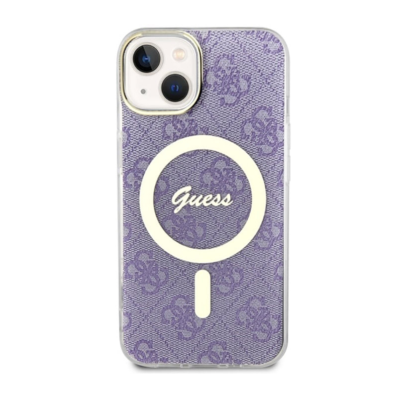 Etui Do iPhone 14 Plus Guess 4G MagSafe Fioletowy