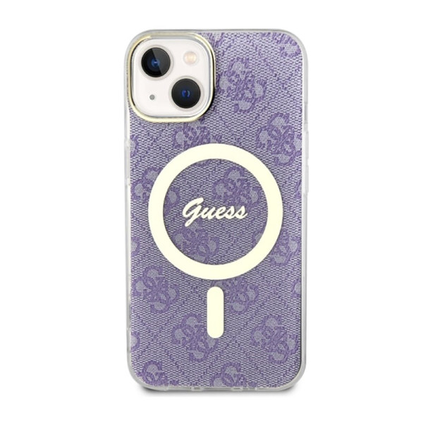 Etui Do iPhone 14 Plus Guess 4G MagSafe Fioletowy