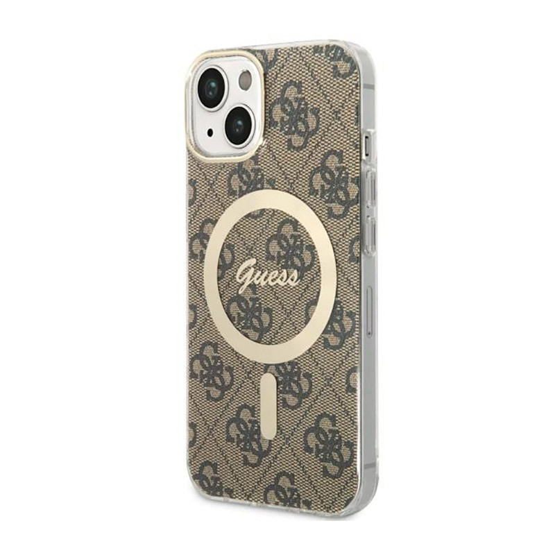 Etui Do iPhone 14 Plus Guess 4G MagSafe Brązowy