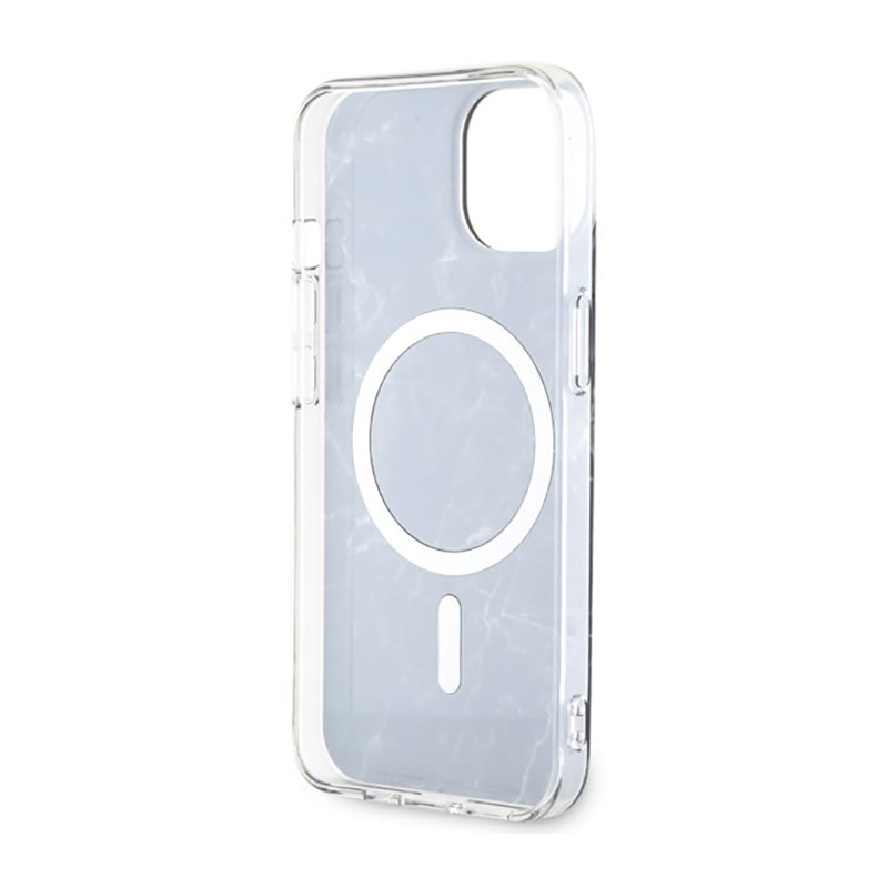Etui Do iPhone 14 Plus Guess Marble MagSafe Czarny