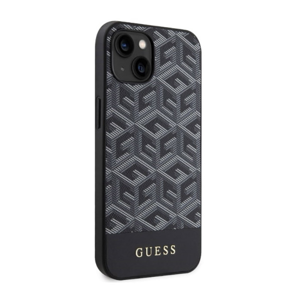 Etui Do iPhone 14 Plus Guess Gcube Stripes MagSafe Czarny