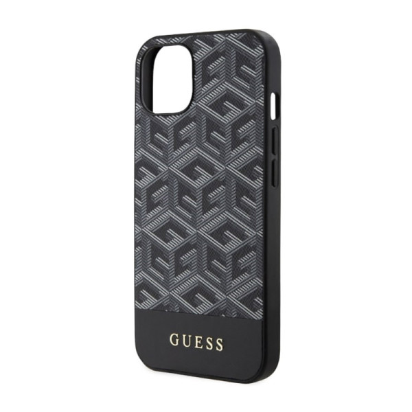 Etui Do iPhone 14 Plus Guess Gcube Stripes MagSafe Czarny