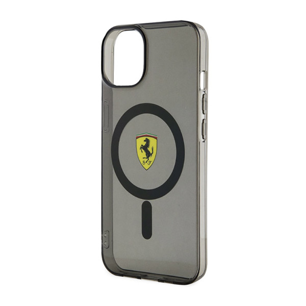 Etui Do iPhone 14 Plus Ferrari Translucent MagSafe Czarny