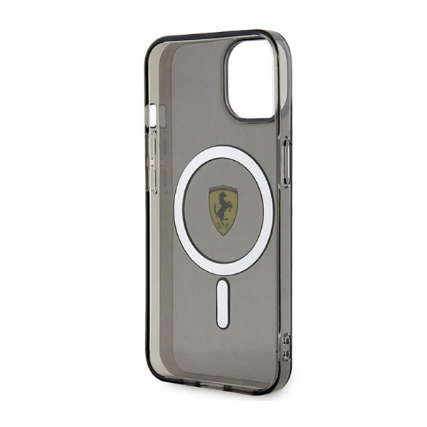 Etui Do iPhone 14 Plus Ferrari Translucent MagSafe Czarny
