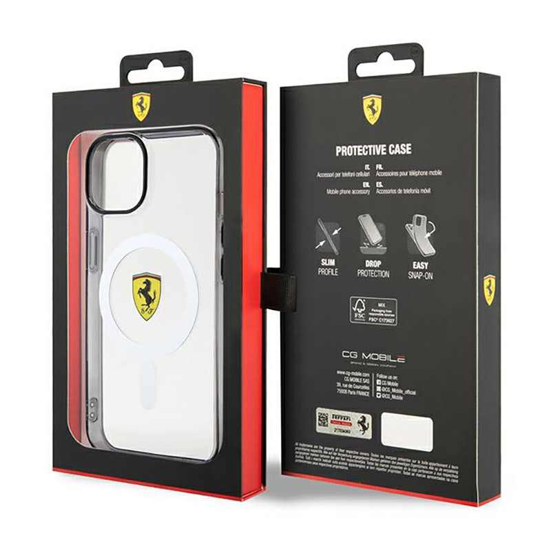 Etui Do iPhone 14 Plus Ferrari Outline MagSafe...